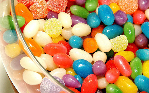 Balas coloridas