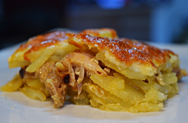 Batata gratinada com galinha 1